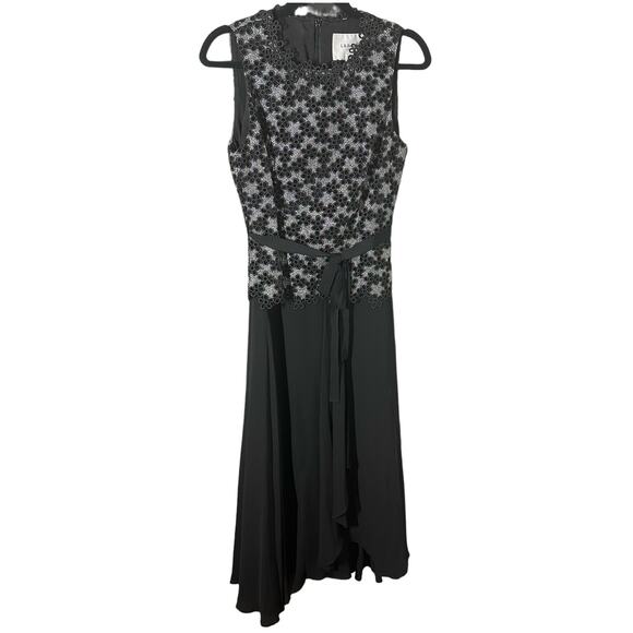 slim fit dress slacks Jourdain High-Neck Gown with Sculpted Embellishment